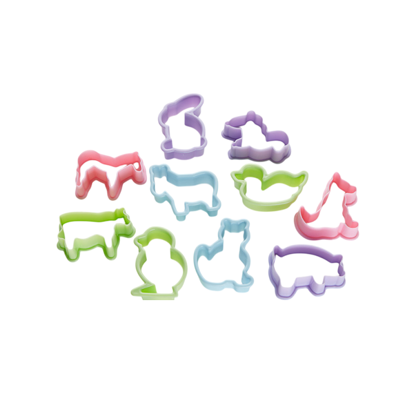 Набор вырубок печенье Зоопарк 10 шт (5 см)