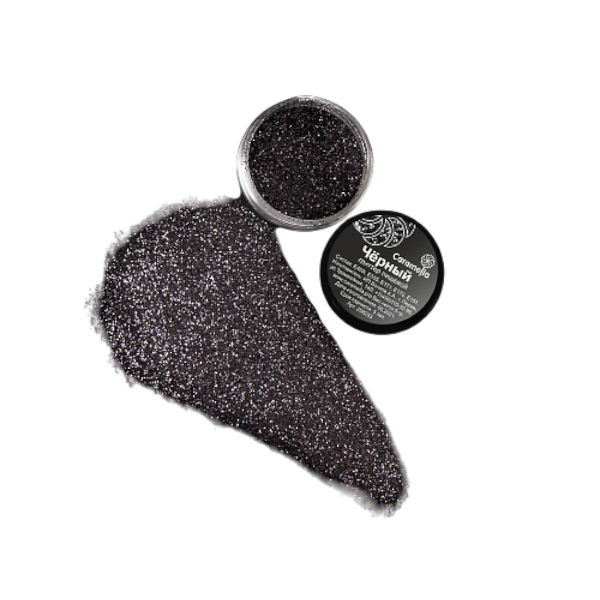 Глиттер Чёрный 5гр Caramella