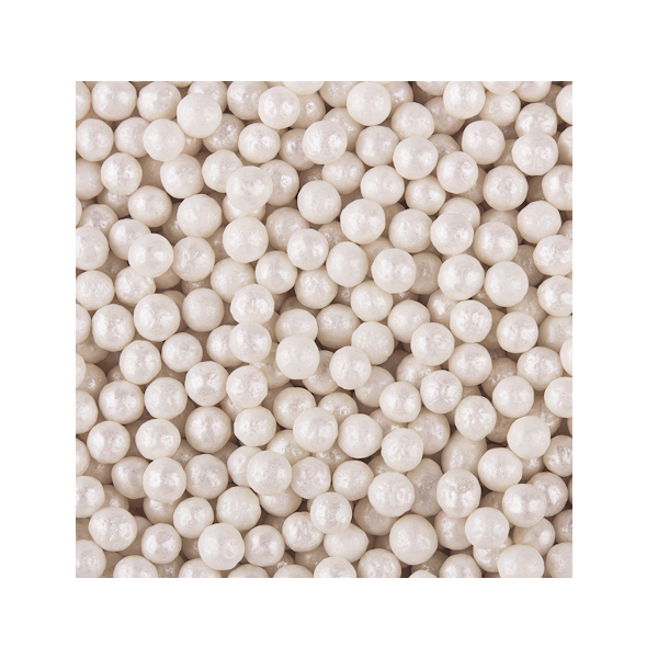 Посыпка "Жемчуг Белый 4мм" 50 гр.