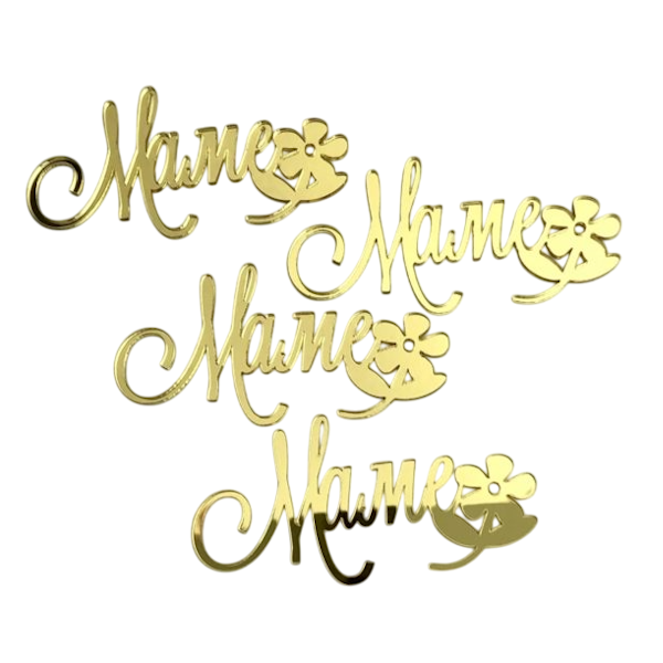 Набор топперов МАМЕ 4 шт (зн54)