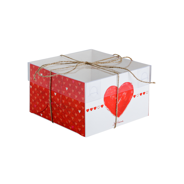 Коробка 4 капкейка Ja t`aime