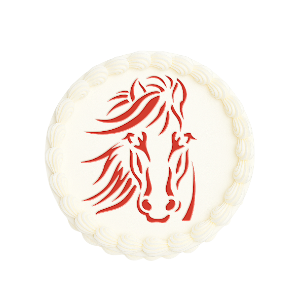 Трафарет Лошадь 14см