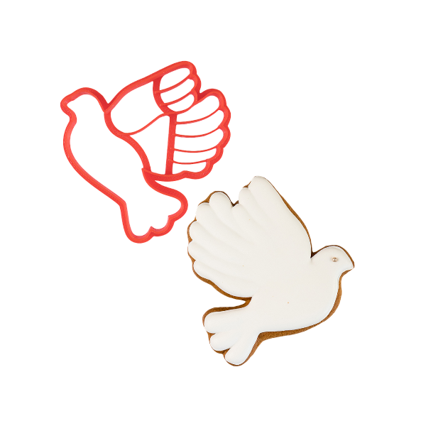 Вырубка пластиковая "Голубь" 11см