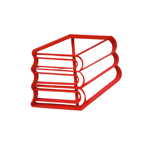 Вырубка пластиковая "Книги (стопка)" 9*8см