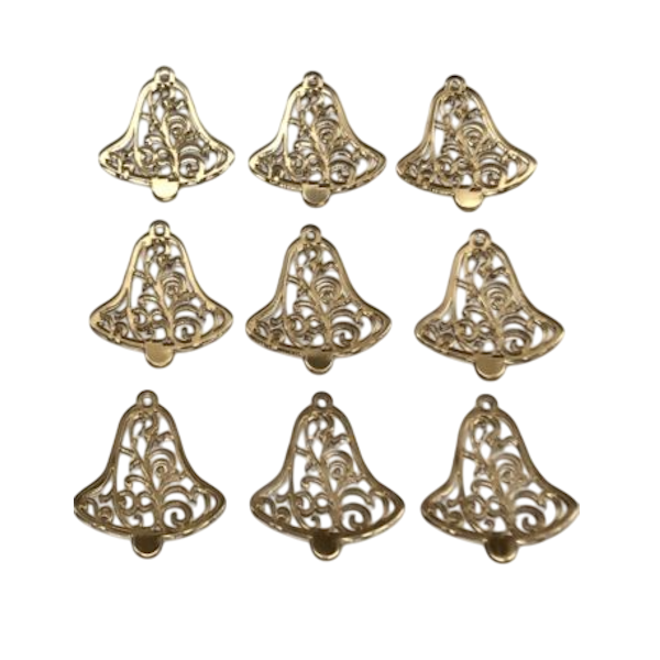 Подвеска Колокольчик золотой 5см