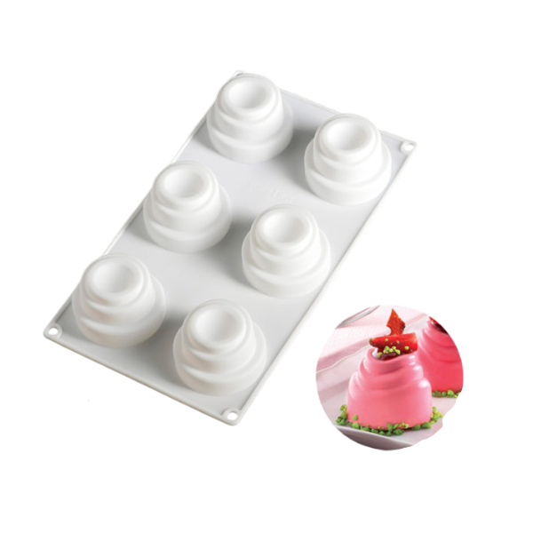 Форма силикон Пирамиды 6 ячеек