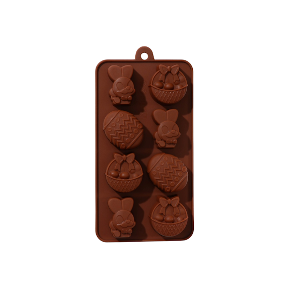 Форма силикон Пасха 8 ячеек (корзинка...)