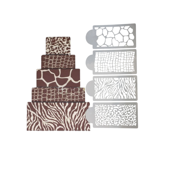 Трафареты Африка, 4 шт