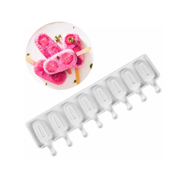 Форма силикон Эскимо 8 ячеек (мини)