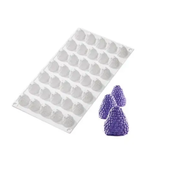 Форма силиконовая «Ежевика» 35 ячеек (29×16×2,5 см)