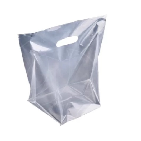 Пакет с прорубной ручкой прозрачнный 16*16*30см