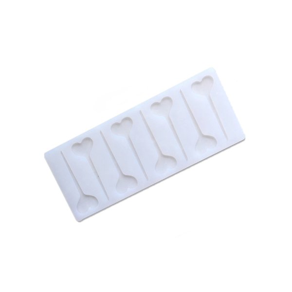 Силикон коврик для шоколада Сердце-топпер 8 ячеек