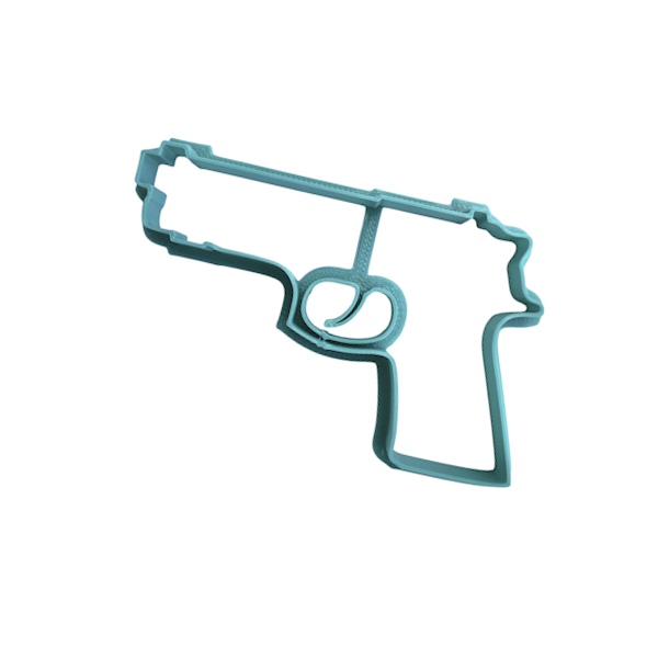 Вырубка пластиковая "Пистолет" 11*7 см