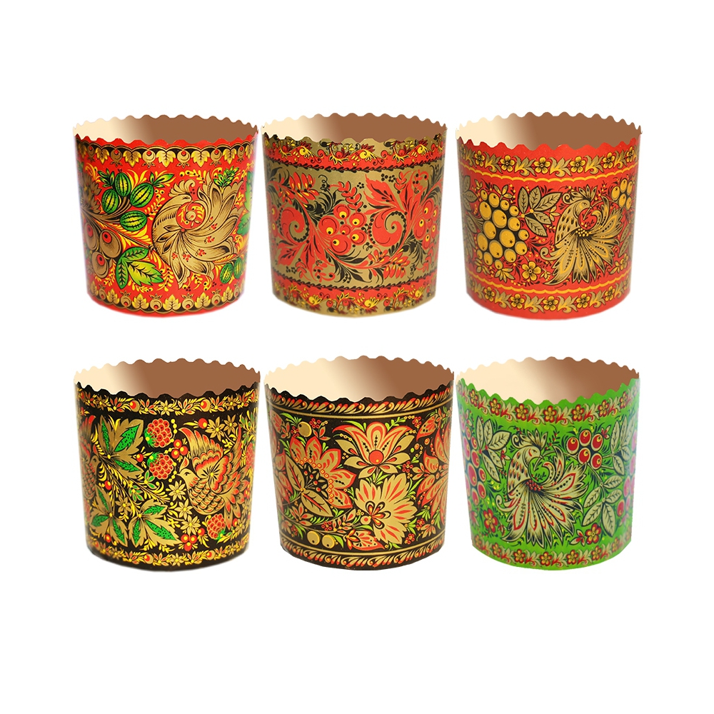 Форма кулич Хохлома 13,4*10см