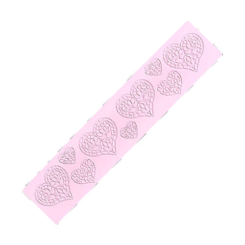 Коврик для айсинга Сердца 37*8см