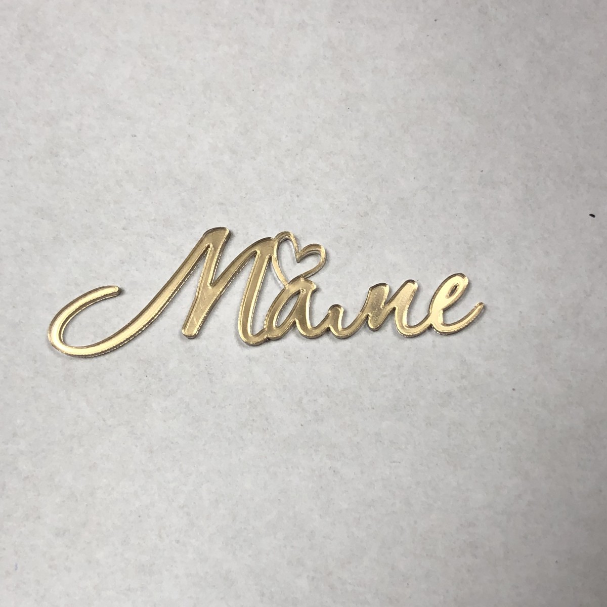 Топпер мини зеркальный Маме золото М1 (б/п)