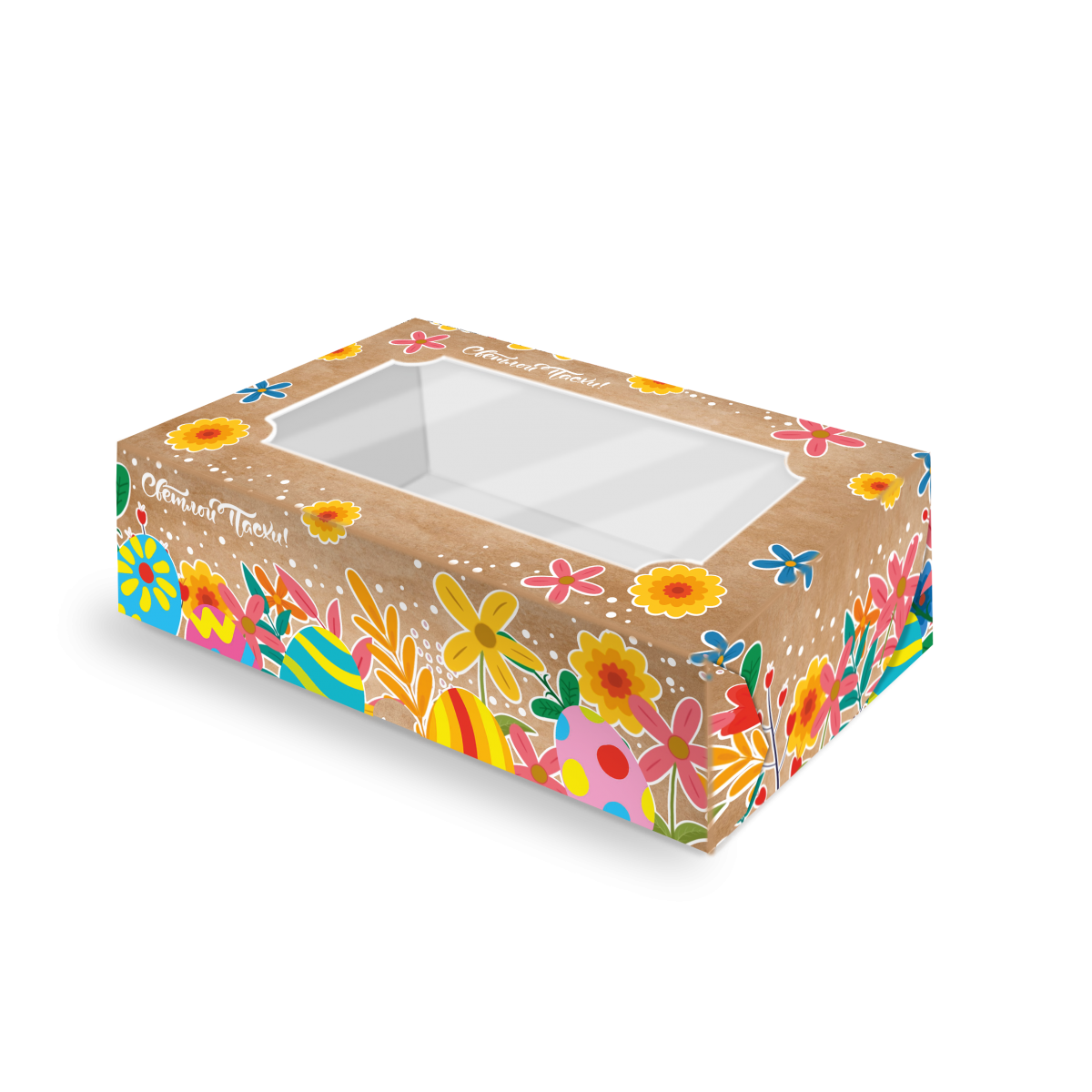 Коробка Пасхальный зефир 25-15-7см