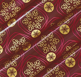 Переводной лист Снежинки золотые 30*40см