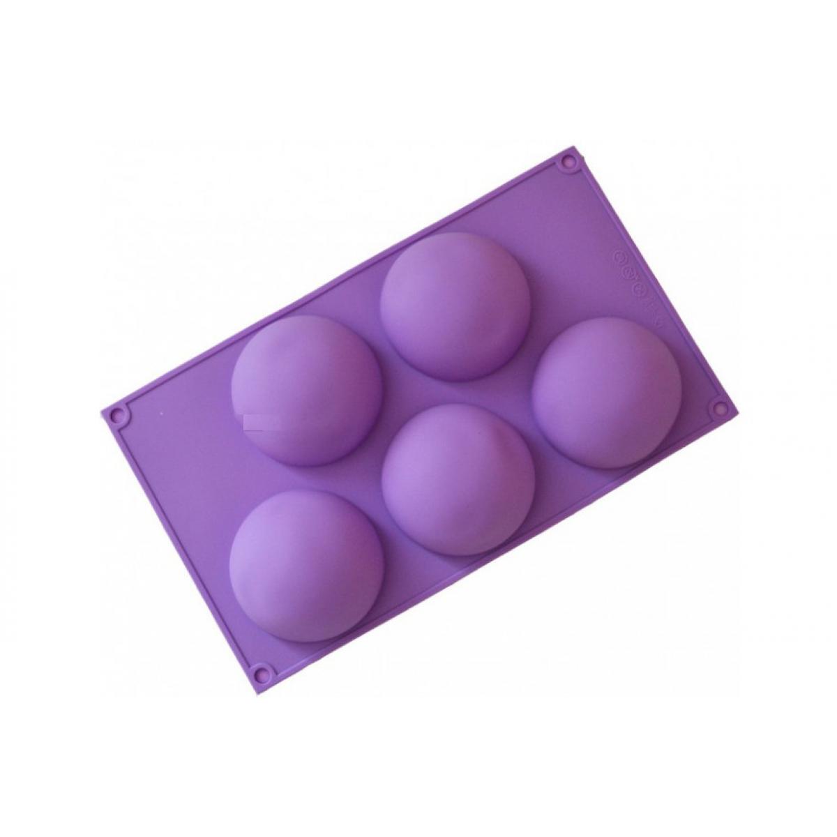 Форма силикон 5 яч полусфера d 8см