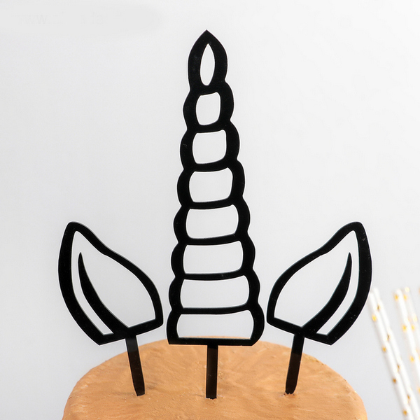 Топпер чёрный Рог и Ушки