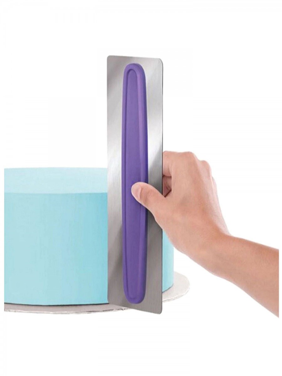 Шпатель кондит металл 22*8 см (фиолет)