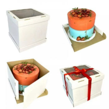 Коробка торт Стронг Виндоу 26-26-30 см