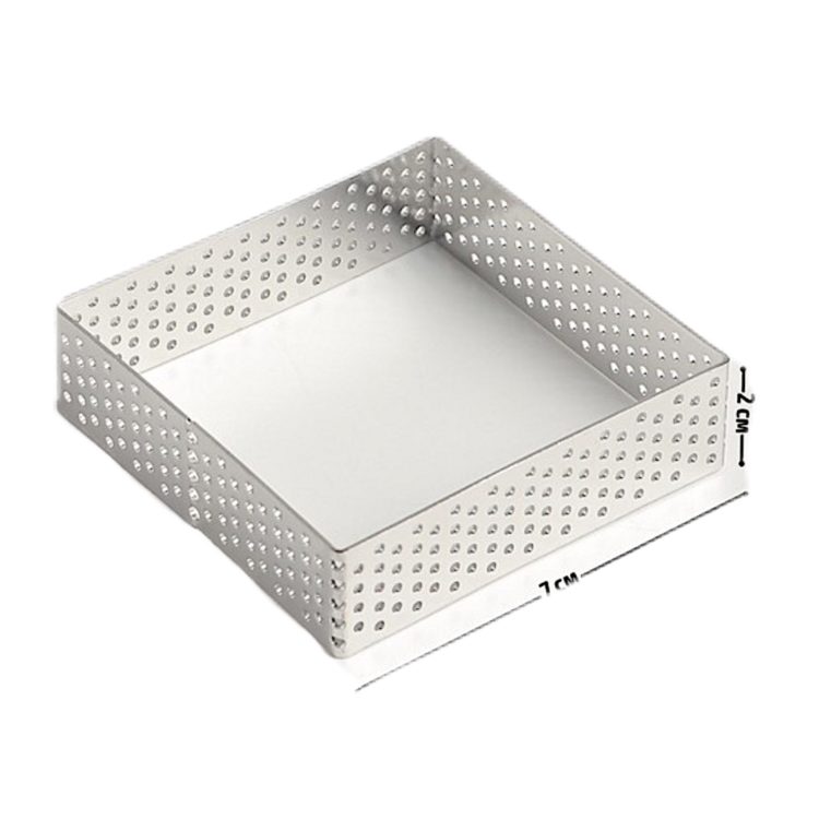 Перфориванный квадрат тарталетка 7*7см