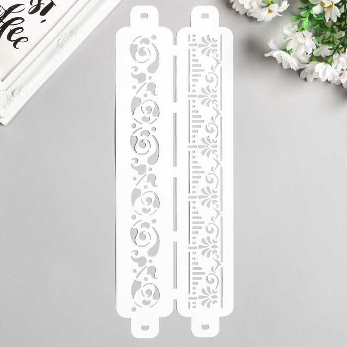 Трафарет бордюрный Узоры 11*32см (2 шт)