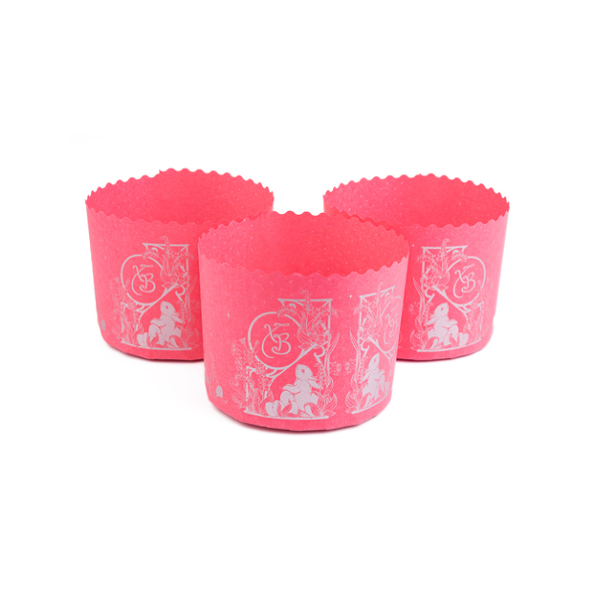 Форма кулич Зайчата на розовом 11*8,5см (упак 10шт)